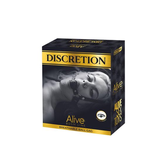 Воздухопроницаемый кляп Alive Discretion Red | Зображення 2