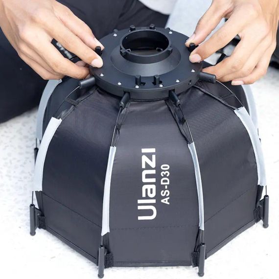 Софтбокс Ulanzi 30cm Octagonal Softbox with Mini Bowens Mount and Grid (UV-L083GBB1 AS-D30) | Зображення 4