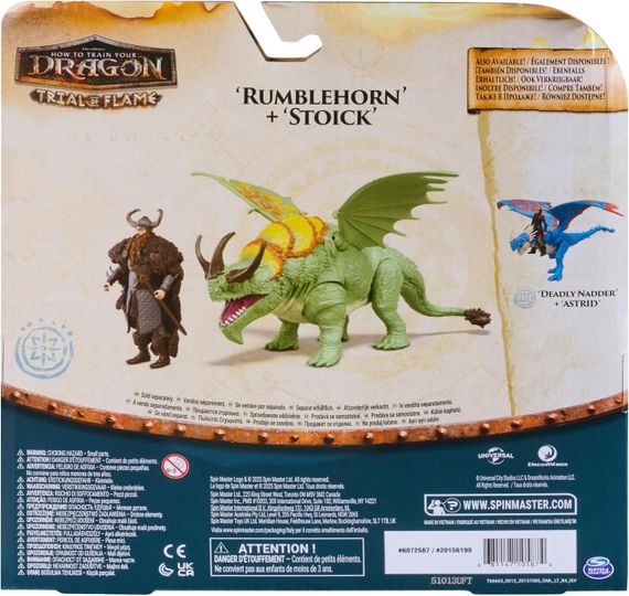 Ігровий набір Dreamworks Dragons Як приборкати дракона Дракон Громорог та вершник Стоїк | Зображення 4