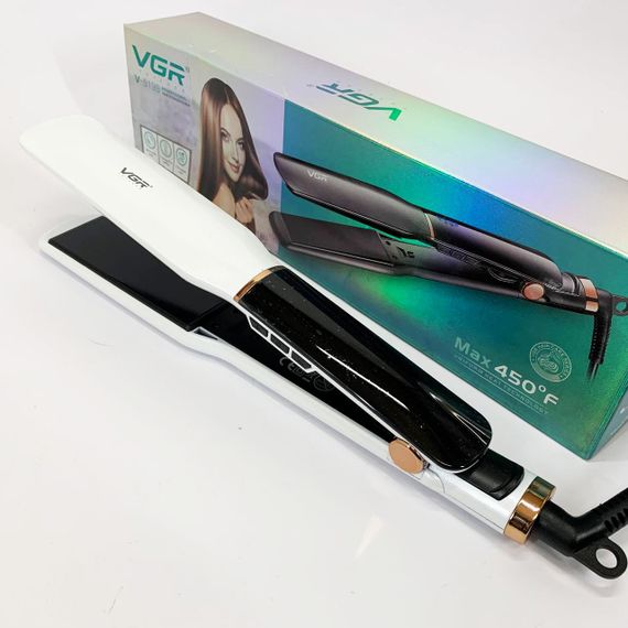 Электрический выпрямитель для гладких волос VGR V-519S, Утюжок с регулятором температуры OI-27 | Зображення 4