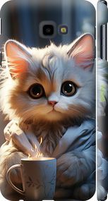 Чохол на Samsung Galaxy J4 Plus 2018 Білий кіт "5646m-1594-2448"