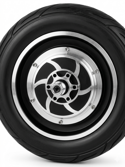 Мотор-колесо 10" для електросамоката Crosser T4 (48V, 600W/1000W) | Посилене безщіткове колесо-мотор Кроссер Т4, код 1250 | Зображення 2