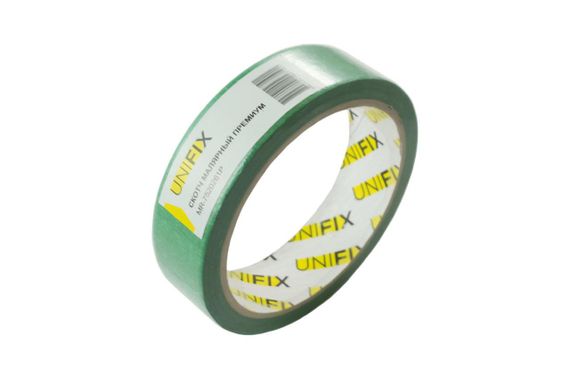 Лента клейкая малярная MR-7520261P премиум 25мм*20м UNIFIX | Зображення 2