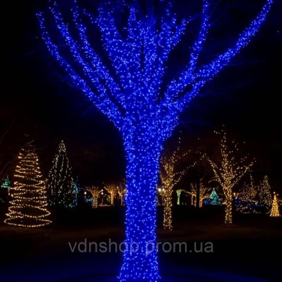 Гірлянда Різдвяна фея вулична 100 м 1000 LED білий провід Синій CF1000L100MWBL | Зображення 9