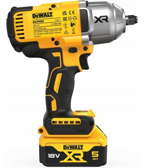Гайкокрут ударний акумуляторний DeWalt з АКБ та ЗП DCF900P2T | Зображення 4