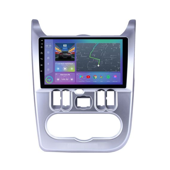 Штатна магнітола Torssen Renault Dacia Logan/Sandero 10-13 grey FL9 4+64Gb 4G Carplay DSP | Зображення 1