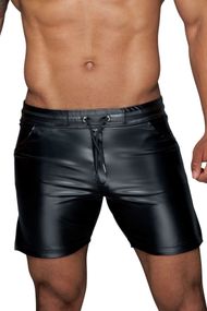 Чоловічі шорти Noir Handmade H061 Powerwetlook shorts Чорні XL