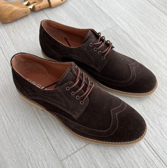 Чоловічі коричневі броги 43 розмір 28,5 см | Зображення 4