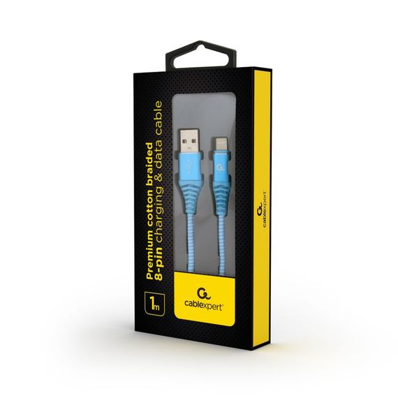 Кабель Cablexpert CC-USB2B-AMLM-1M-VW, USB 2.0 А-тато/Lightning, 1.0 м. | Зображення 1