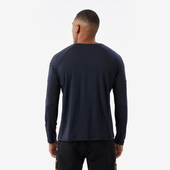 Футболка чоловіча Merino Resist з довгими рукавами темно-синя - M. | Зображення 2