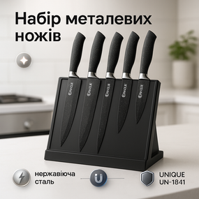 Топ кращих ножів для кухні, Набір металевих ножів Набір для приготування їжі SW-54