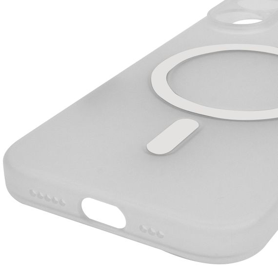 Чохол PC Slim Matte with Magnetic Fit (camera button) для Apple iPhone 17 (6.3") White | Зображення 5