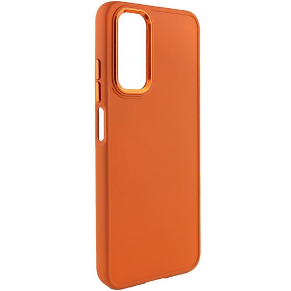 TPU чехол Bonbon Metal Style для Samsung Galaxy A34 5G Силикон, Оранжевый / Papaya