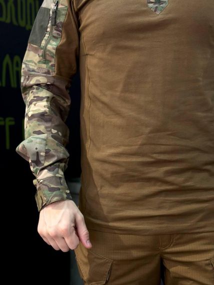 Тактичний Військовий Убакс Койот/Мультикам 4.5.0 Покращений Under Body Armor Combat Shirt | Зображення 6