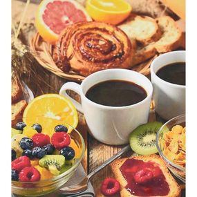 Алмазная мозаика "Кофе со вкусностями" HEG86090 30х40 см