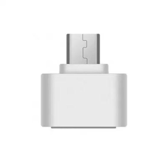 Універсальний адаптер Micro USB до USB, для планшетів, ПК, телефонів. Білий | Зображення 2
