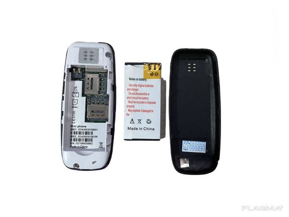 Мини мобильный маленький телефон L8 Star BM10 (2Sim) типа Nokia Черный | Зображення 3