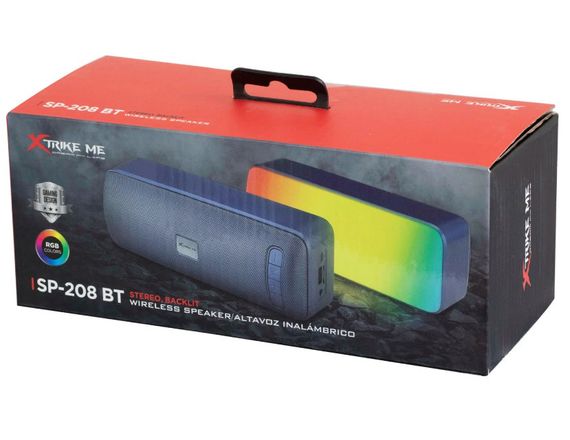 Блютуз Bluetooth колонка Xtrike ME SP-208BT беспроводная стереосистема с RGB подсветкой | Зображення 7