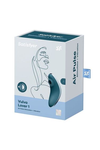 Вакуумний вібратор Satisfyer Vulva Lover 1 Blue | Зображення 4