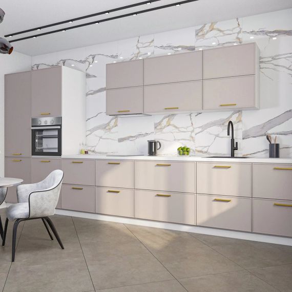 Ручка скоба мебельная, золото шлифованное | Зображення 4