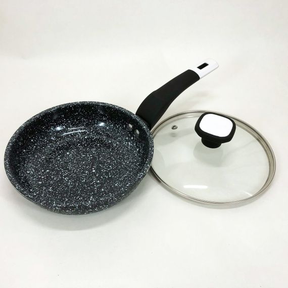 Сковорода UNIQUE UN-5112 18 см з кришкою та гранітним антипригарним покриттям | Зображення 5