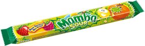 Конфеты жевательные тропические фрукты Mamba Tropics, 106г (4шт по 26,5г), Германия, жвачка,
