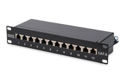 Патч-панель DIGITUS 10" 1U, 12 портов, Cat.6 STP в сборе (DN-91612S)