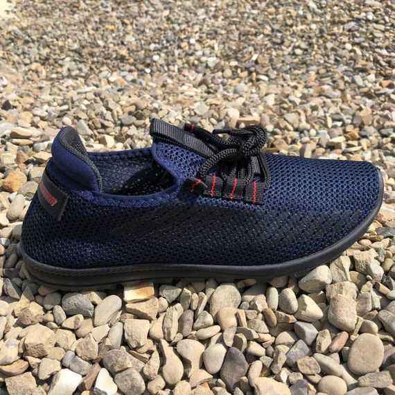 Спортивні кросівки чоловічі літні 44 розмір. Літні кросівки сітка чоловічі. Модель 32591. XL-190 Колір: синій | Зображення 2