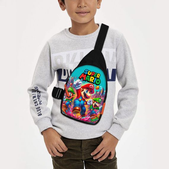 Сумка через плечо детская Супер Марио 29х17 см сумка слинг для мальчика (02184)