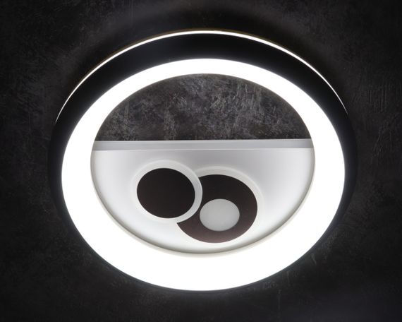 Люстра світлодіодна підвісна LED світильник для квартири на стелю лед з пультом 25350 Білий 8х48х48 см. | Зображення 3