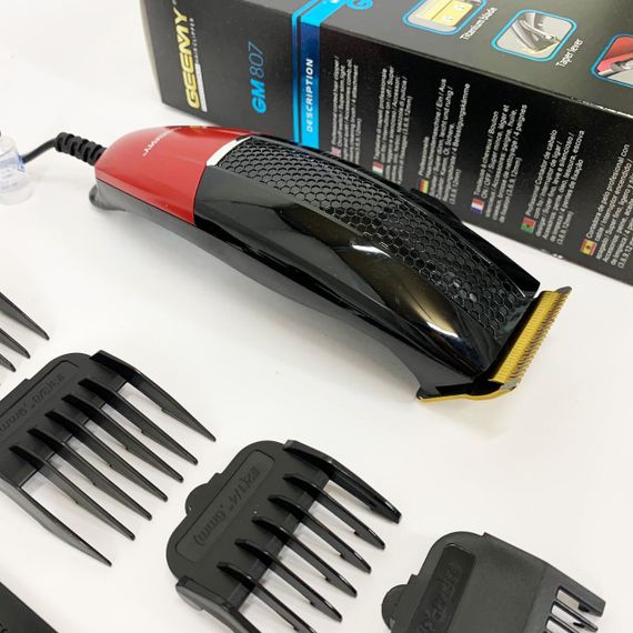 Електромашинка для стрижки Gemei GM-807, Модная машинка для стрижки волос Надежная машинка JY-30 | Зображення 6