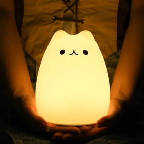 Силіконовий LED нічник Котик XPRO(234575654_448)