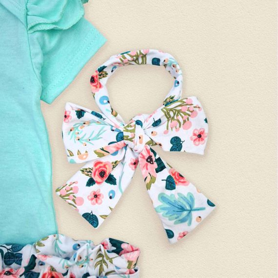 Комплект боди шорты для девочки Floral | Зображення 2