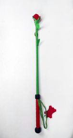 Стек троянда Kid Grain Leather Rose Crop With Calf Leather Rose