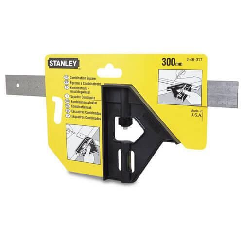 Угольник комбинированный длина линейки 300 мм STANLEY 2-46-017 | Зображення 1