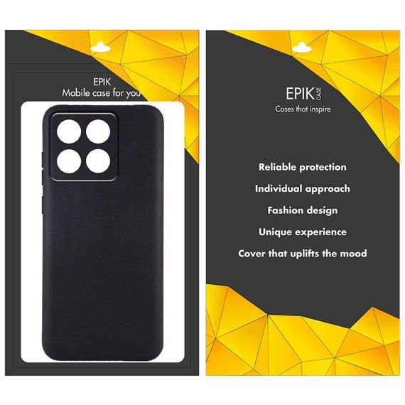 Чохол TPU Epik Black Full Camera для Xiaomi 14T Чорний | Зображення 1