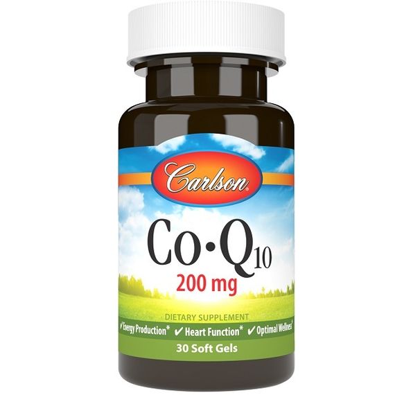 Коэнзим Carlson Labs CoQ10 200 mg 30 Soft Gels