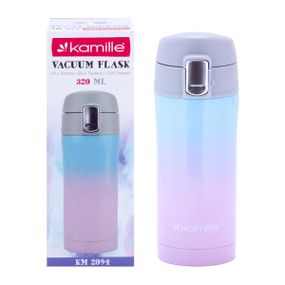 Термос блакитний 320ml із нержавіючої сталі