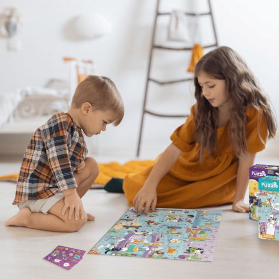 Пазл Dodo Шукай та знаходь Котяче кафе, 100 елементів (300667) | Зображення 5