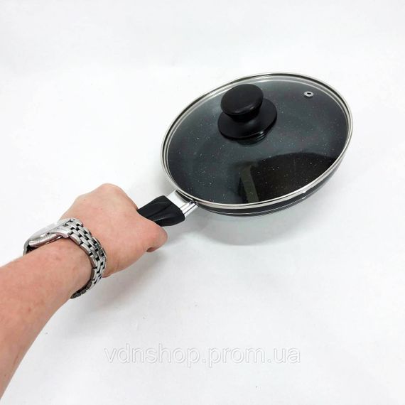 Зручна сковорода для індукційної плити UNIQUE UN-5162 20 см, Сковорода антипригарна індукційна PS-15 | Зображення 2