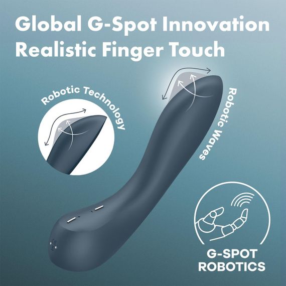 Стимулятор точки G Satisfyer G-Spot Wave 4, ефект пестощів пальчиком, 12 режимів Sex Aura | Зображення 5