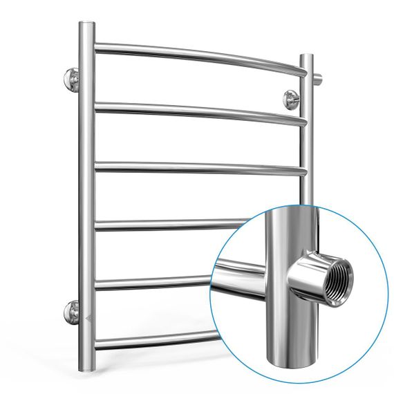 Водяна рушникосушарка Laris Класік П6 500 х 600 б/п 1/2" мц 500