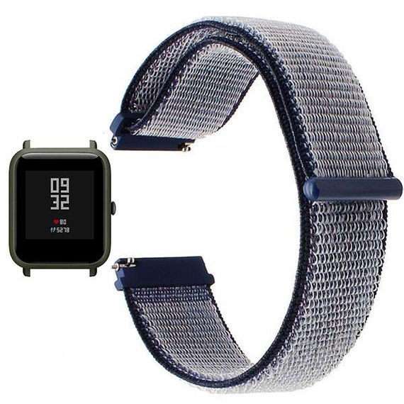 Нейлоновий ремінець Primo для годинника Xiaomi Huami Amazfit Bip / Amazfit GTS - Navi Blue