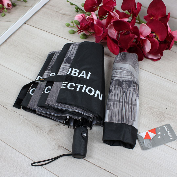 Зонт женский полуавтомат город Зонтик антивитер | Зображення 1