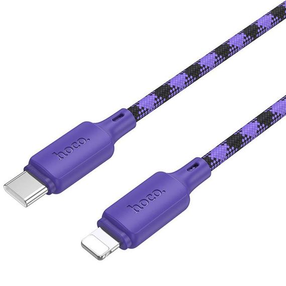 Дата кабель Hoco X116 Meridian Type-C to Lightning 27W (1m) Gradient Purple Mix | Зображення 5