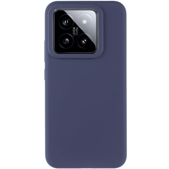 Чехол Silicone Cover Lakshmi (AAA) для Xiaomi 14 Pro Темно-синий / Midnight blue | Зображення 1