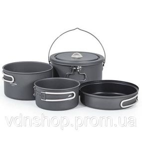Набор посуды Naturehike CNH22CJ002 2 кастрюли котелок сковородка RS-63