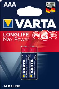 Батарейка Varta Longlife Max Power AAA BLI 2 Alkaline (04703101412)