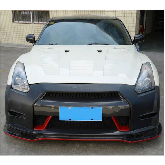 Накладка на передній бампер Lip (2009-2015, Карбон) для Nissan GT-R рр | Зображення 2