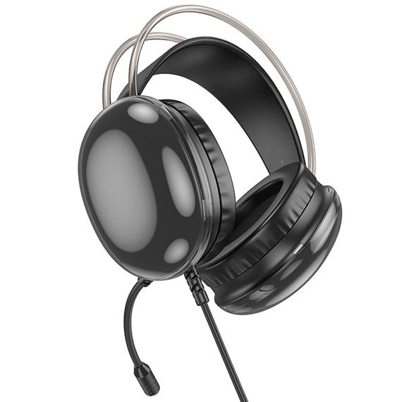 Накладні навушники Hoco W109 Plus Rich USB7.1 channel gaming (USB/2m) Black | Зображення 4